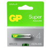 GP Super G-Tech AAA / MN2400 / LR03 Alkaline Batterij (4 stuks)  AGP00354 - 1