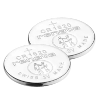 Renata CR1620 3V Lithium knoopcel batterij 2 stuks  ARE00201