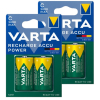 Varta Oplaadbare C / HR14 Ni-Mh Batterijen (4 stuks, 3000 mAh)  AVA00353 - 1