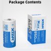 XTAR RCR123A / 16340 oplaadbare lithium batterij (3.7 V, Li-ion, 850 mAh, 2.5A)  AXT00080 - 2