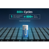 XTAR RCR123A / 16340 oplaadbare lithium batterij (3.7 V, Li-ion, 850 mAh, 2.5A)  AXT00080 - 5
